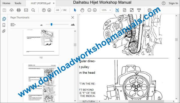 Daihatsu Hijet Repair Service Workshop Manual